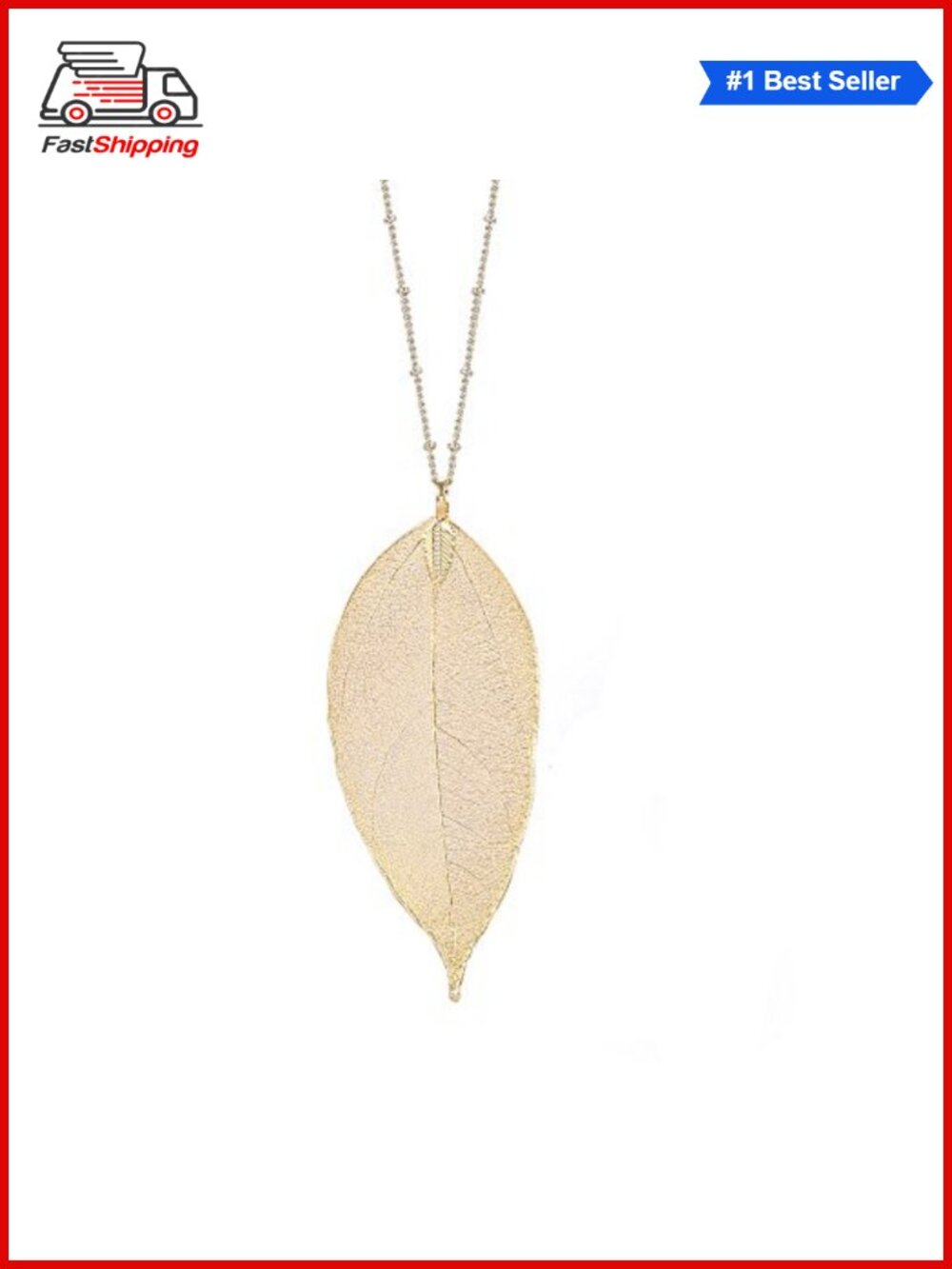 ✨ Filigree Long Leaf Pendant Dangle Necklace and Earring Jewelry Set